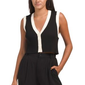 WeWoreWhat Cropped Sweater Vest